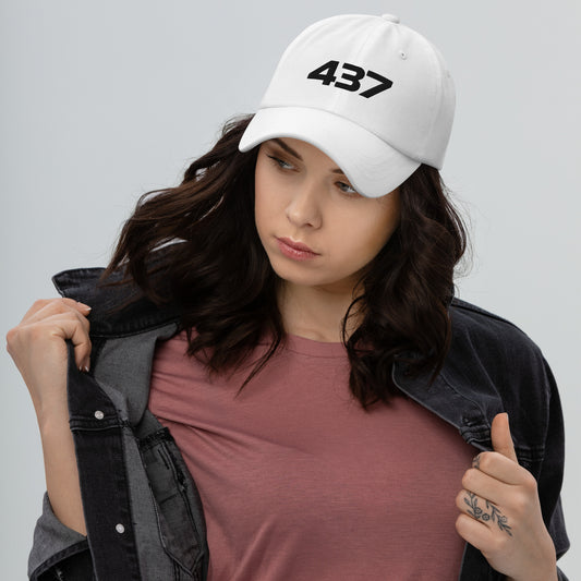 White 437 Logo Hat