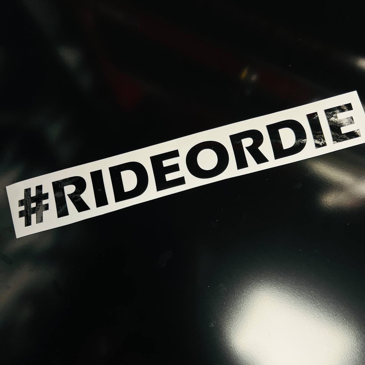 "#RIDEORRIDE" Vinyl Sticker