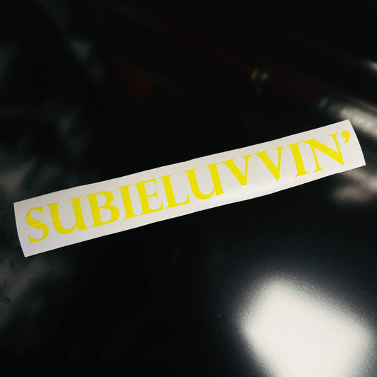 "SUBIELUVVIN'" Vinyl Sticker