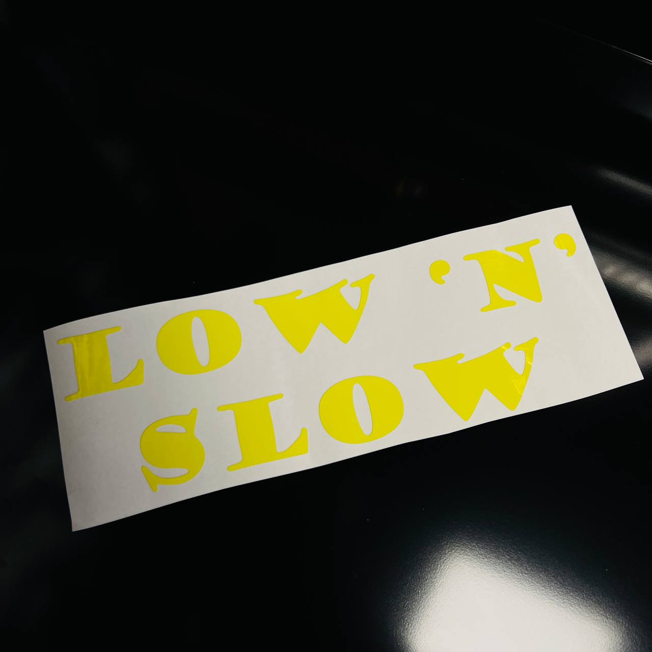 "LOW 'N' SLOW" Vinyl Sticker