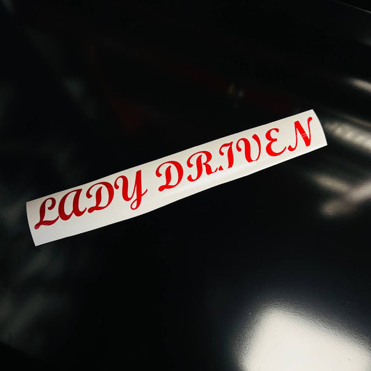 "LADY DRIVEN" Vinyl Sticker